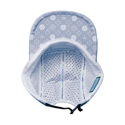 Pickleball - 5 Panel - Sporty - Unstructured - Gray / Navy / White - Laser Mesh (Unisex)