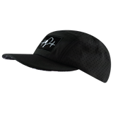 Pickleball - 5 Panel - Sporty - Unstructured - Black - Laser Mesh (Unisex)
