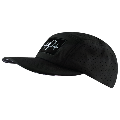 Pickleball - 5 Panel - Sporty - Unstructured - Black - Laser Mesh (Unisex)
