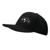 Pickleball - 6 Panel - Black - Laser Mesh (Unisex)