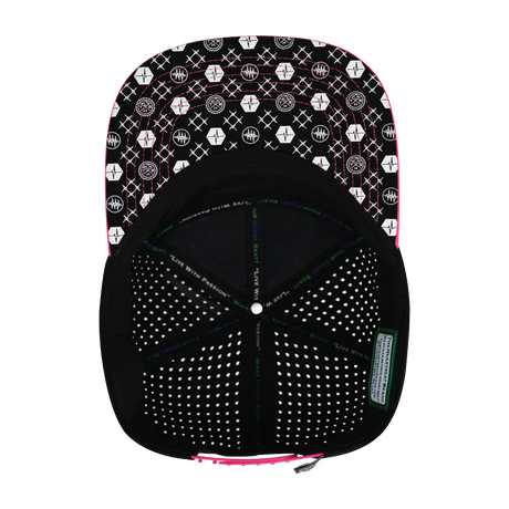 Pickleball - 7 Panel - Neon Pink / White / Neon Blue Green / Black (Unisex)