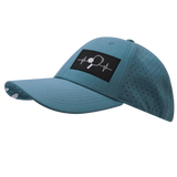 Pickleball - 6 Panel - Shallow Fit - Pony Tail - Light Blue - Laser Mesh (Unisex)