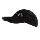 Pickleball - 6 Panel - Unstructured - Relaxed Fit - Black - Laser Mesh (Unisex)
