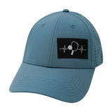 Pickleball - 6 Panel - Shallow Fit - Pony Tail - Light Blue (Unisex)