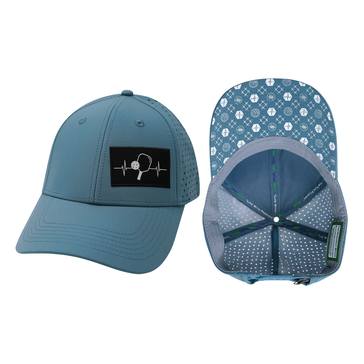 Pickleball - 6 Panel - Shallow Fit - Pony Tail - Light Blue (Unisex)