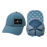 Pickleball - 6 Panel - Shallow Fit - Pony Tail - Light Blue (Unisex)