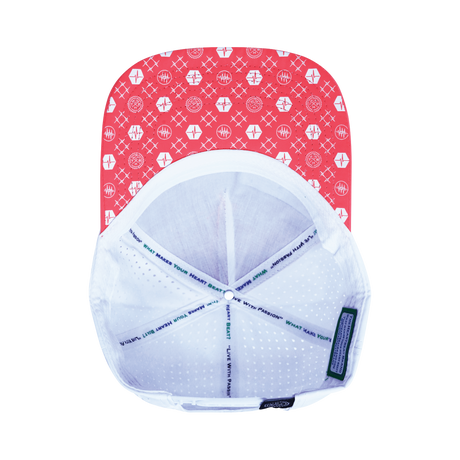 Pickleball - 5 Panel - Structured - Neon Peach / White