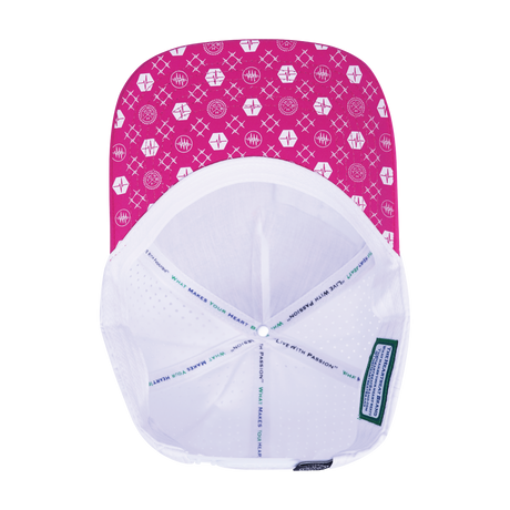 Pickleball - 5 Panel - Structured - Neon Pink / White