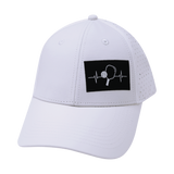 Pickleball - 6 Panel - Shallow Fit - Pony Tail - White (Unisex)