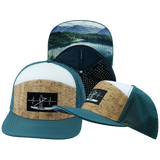 Paddle Board - 7 Panel - Cork - Dark Teal / White - Laser Mesh (Unisex)