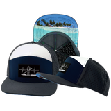 Paddle Board - 7 Panel - Charcoal / Navy / White - Laser Mesh (Unisex)