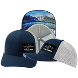 Paddle Board - 6 Panel - Navy / Gray - Laser Mesh (Unisex)