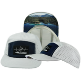 Paddle Board - 5 Panel - Sporty - Unstructured - Gray / Navy - Laser Mesh (Unisex)