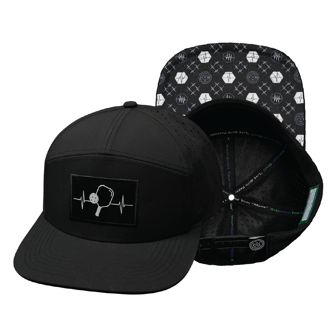 Pickleball - 7 Panel - Black (Unisex)