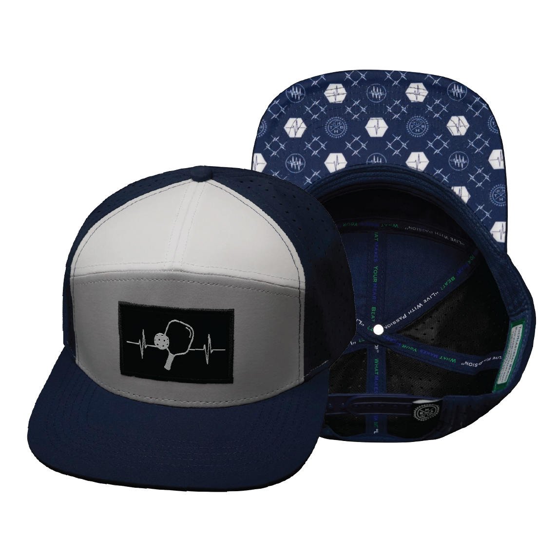 Pickleball - 7 Panel - Navy / Gray / White (Unisex)