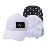 Pickleball - 6 Panel - Shallow Fit - Pony Tail - White (Unisex)