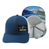 Paddle Board - 6 Panel - Navy / Gray - Laser Mesh (Unisex)