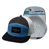 Surf - 7 Panel - Corduroy - Charcoal Gray / Light Blue / White (Unisex)