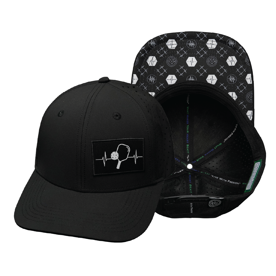 Pickleball - 6 Panel - Black (Unisex)