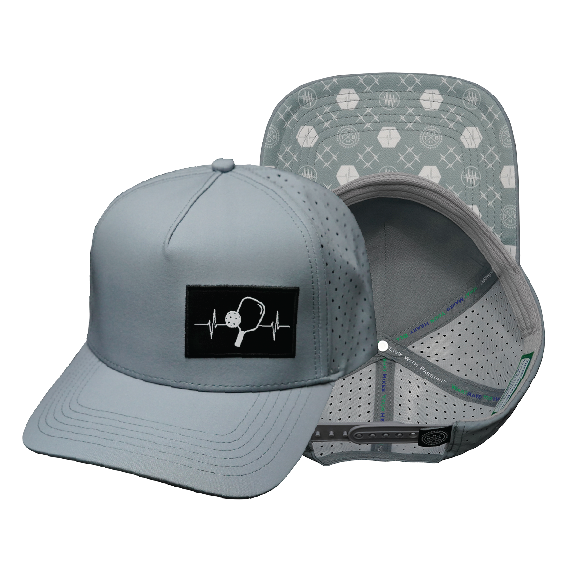 Pickleball - 5 Panel - Structured - Gray (Unisex)