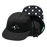 Pickleball - 5 Panel - Sporty - Unstructured - Black (Unisex)