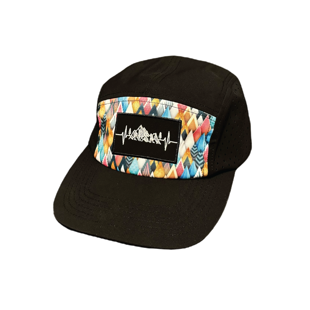 **YOUTH** Mountains - Colored Peaks - 5 Panel - Sporty - Unstructured - Black (Unisex)