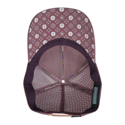Pickleball - 6 Panel - Shallow Fit - Pony Tail - Dusty Pink - Laser Mesh (Unisex)