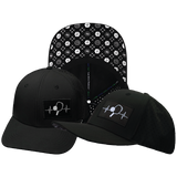 Pickleball - 6 Panel - Black - Laser Mesh (Unisex)