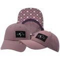 Pickleball - 6 Panel - Shallow Fit - Pony Tail - Dusty Pink - Laser Mesh (Unisex)
