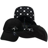 Pickleball - 6 Panel - Unstructured - Relaxed Fit - Black - Laser Mesh (Unisex)