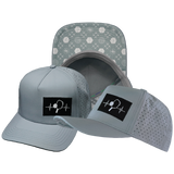 Pickleball - 5 Panel - Structured - Gray - Laser Mesh (Unisex)