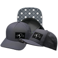 Pickleball - 5 Panel - Structured - Charcoal Gray - Laser Mesh (Unisex)