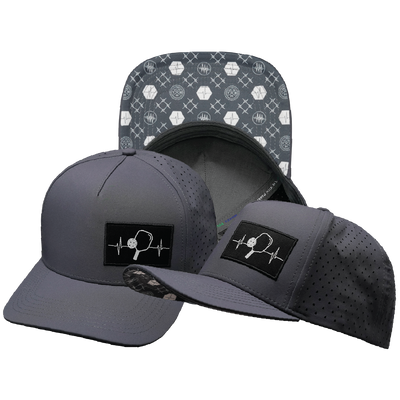 Pickleball - 5 Panel - Structured - Charcoal Gray - Laser Mesh (Unisex)