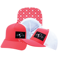 Pickleball - 5 Panel - Structured - Neon Peach / White - Laser Mesh (Unisex)