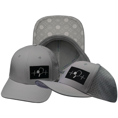 Pickleball - 6 Panel - Light Gray - Laser Mesh (Unisex)