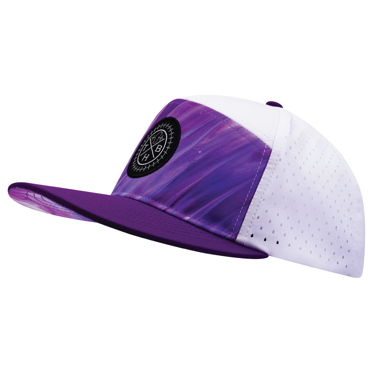 THB - 7 Panel - Purple Glaze - Purple / White - Laser Mesh (Unisex)