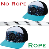 Hat Rope - White / Black - Dash (Case Of 10 Ropes) $30-$3ea