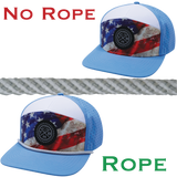 Hat Rope - Gray / White - Spiral (Case Of 10 Ropes) $30-$3ea