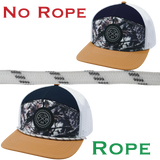 Hat Rope - White / Gray - Dash (Case Of 10 Ropes) $30-$3ea