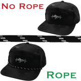 Hat Rope - Black / White - Dash (Case Of 10 Ropes) $30-$3ea