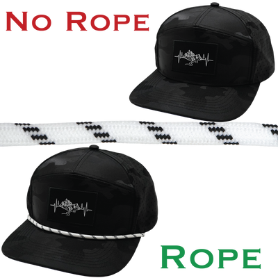 Hat Rope - White / Black - Dash (Case Of 10 Ropes) $30-$3ea