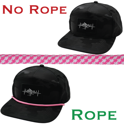 Hat Rope - Neon Pink / White - Pixels (Case Of 10 Ropes) $30-$3ea
