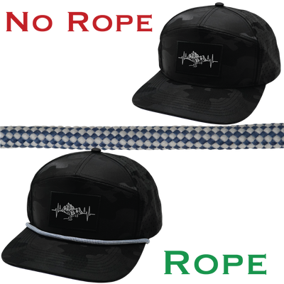 Hat Rope - White / Blue - Checkered (Case Of 10 Ropes) $30-$3ea