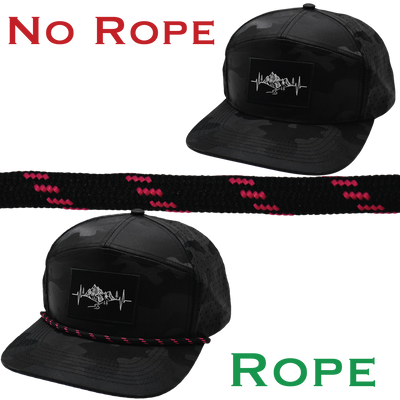 Hat Rope - Black / Neon Pink - Dash (Case Of 10 Ropes) $30-$3ea