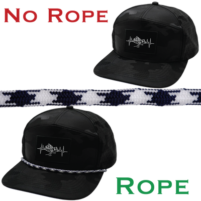 Hat Rope - White / Navy - Aztec (Case Of 10 Ropes) $30-$3ea