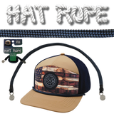 Hat Rope - Black / Blue - Checkered (Case Of 10 Ropes) $30-$3ea