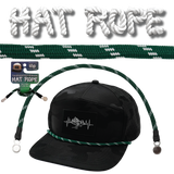 Hat Rope - Green / White - Dash (Case Of 10 Ropes) $30-$3ea