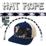 Hat Rope - White / Navy - Aztec (Case Of 10 Ropes) $30-$3ea