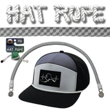 Hat Rope - White / Gray - Pixel (Case Of 10 Ropes) $30-$3ea