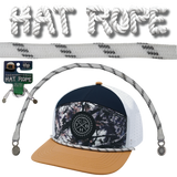 Hat Rope - White / Gray - Dash (Case Of 10 Ropes) $30-$3ea